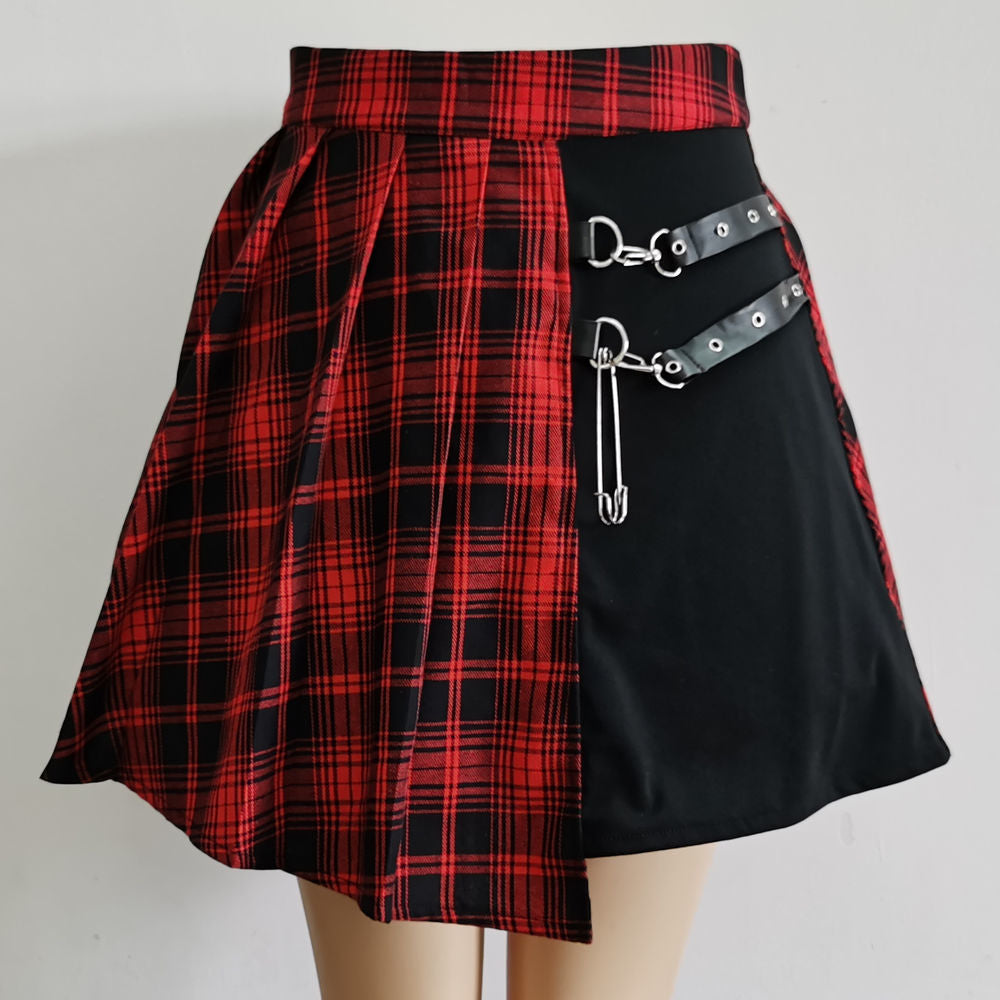 Gothic Pleated Short Skirt Skirt Women