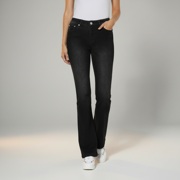 Bootcut Jeans – Bauchweg-Effekt mit Stretch und Slim Fit