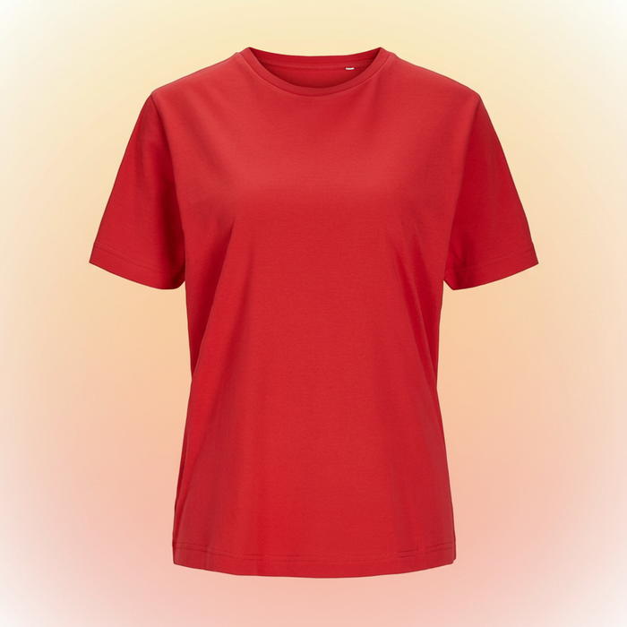Damen einfarbig T-Shirt aus Bio-Baumwolle